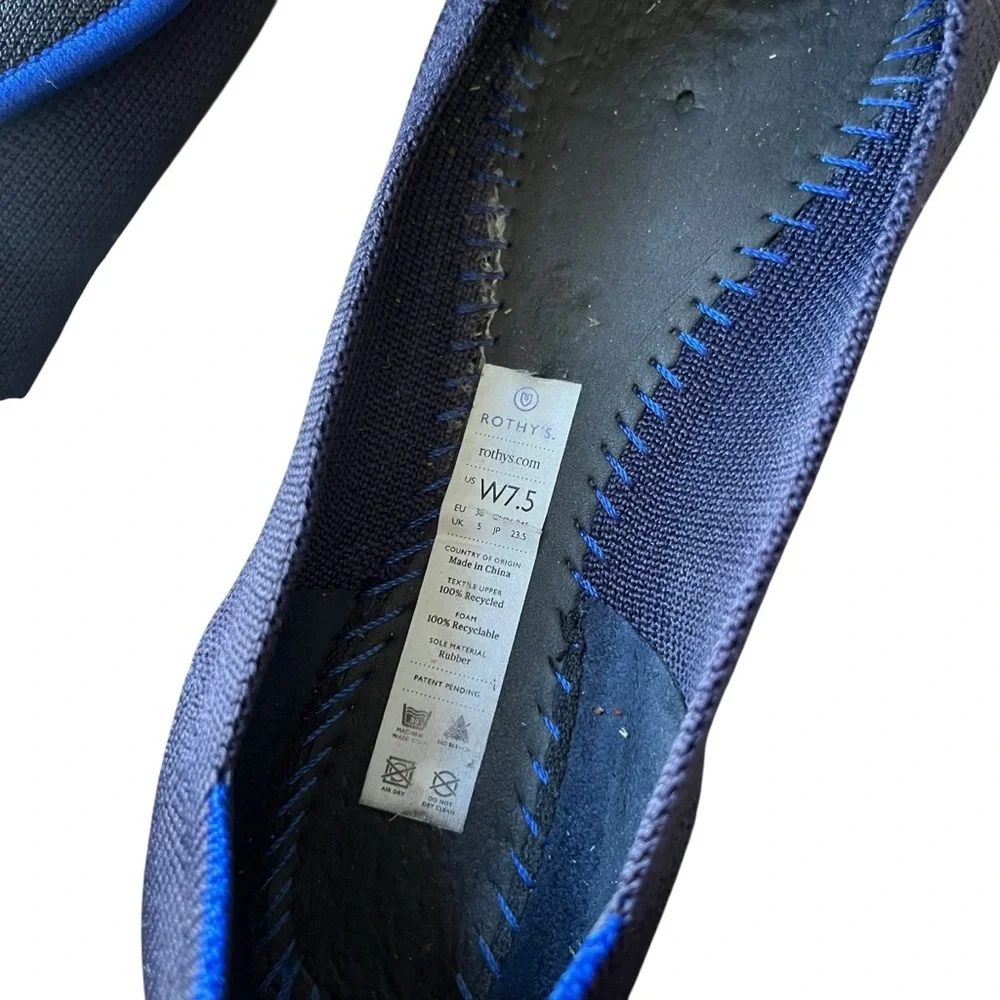 Rothy's Women's Navy Blue Pointed Flats